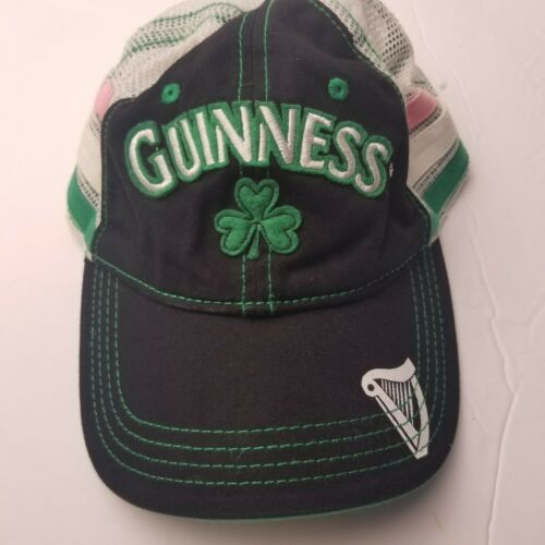 Guinness Beer Adjustable Snapback Hat Baseball Cap lucky 4 leaf clover