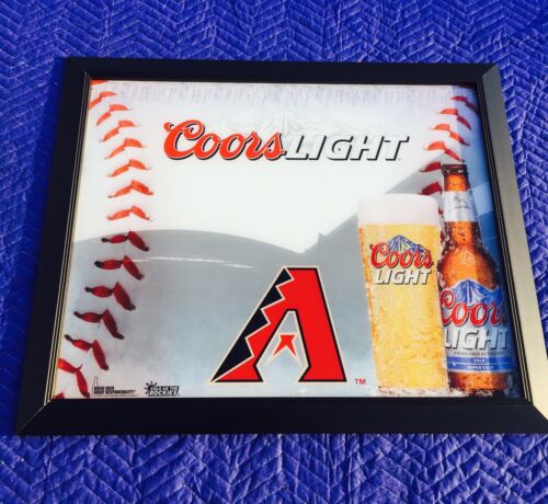 Coors Light Arizona Diamondbacks MLB Baseball Beer Bar Man Cave Mirror 