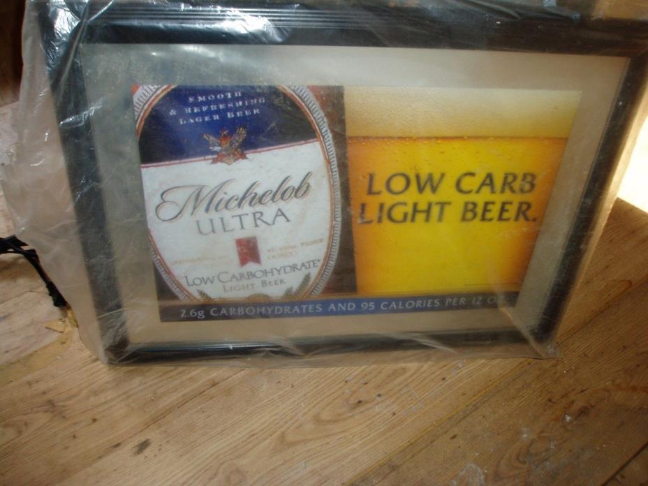micholob lighted beer mirror
