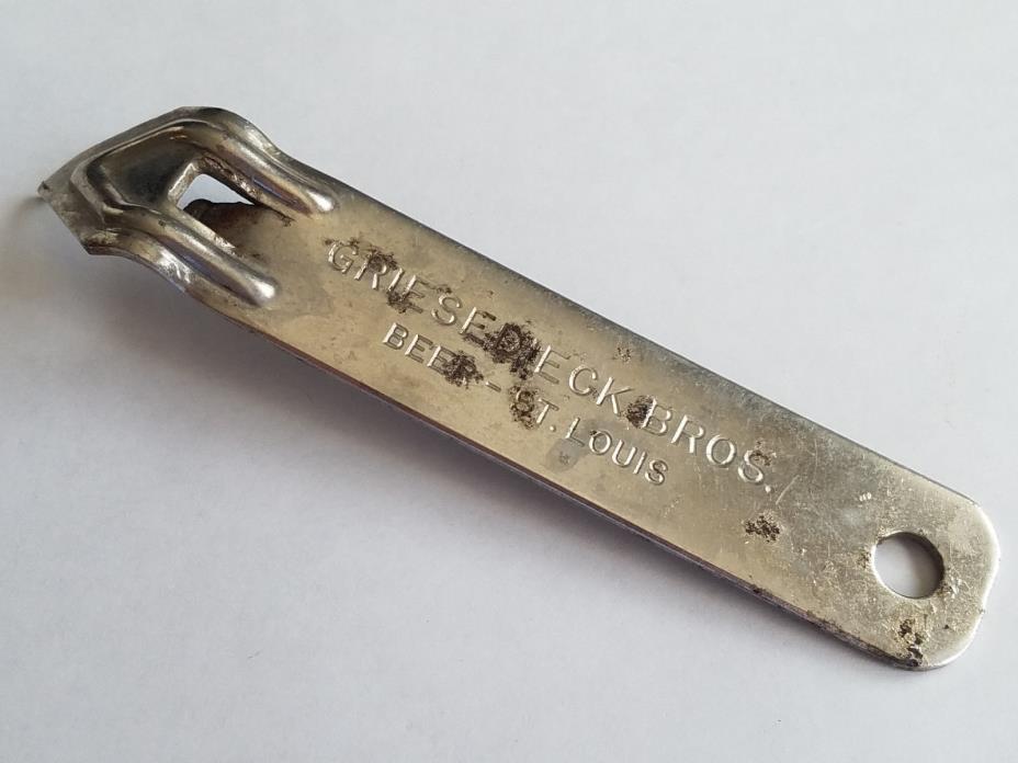 VINTAGE - GRIESEDIECK BROS. BEER  CAN OPENER