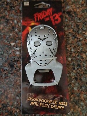 Jason Voorhees Mask Bottle Opener Friday the 13th Metal Authentic Crystal Lake