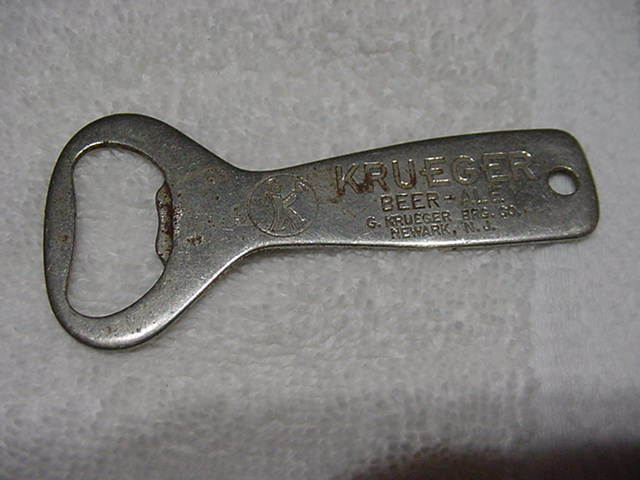 Krueger  bottle opener 3 inches  long Newark NJ