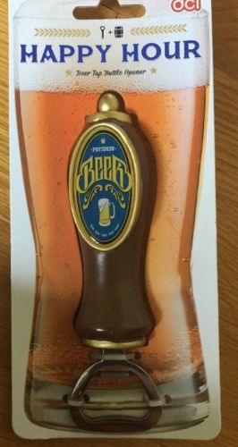 DCI Happy Hour Beer Tap Premium Beer Bottle Top Opener New