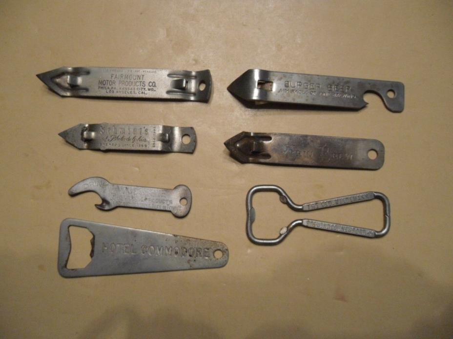 7 Vintage Can/Bottle Openers