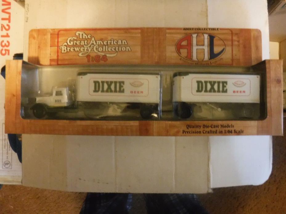 AHL Dixie Beer 1/64 Scale Hartoy Double Semi Trailer Truck DiecasT  NEW ORLEANS
