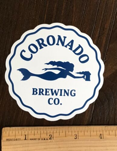 CORONADO BEER BREWERY STICKER California Brewing San Diego CA Decal Island