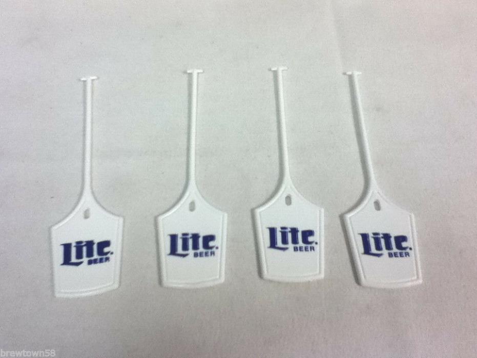 Miller Brewery Milwaukee Wisconsin Lite beer plastic luggage tags 4 golf tag S8
