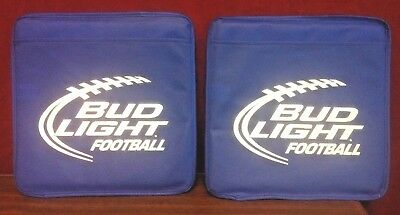 Bud Light Iconic Football Seat Cushion - Two (2) Pack - New & Free Shipping