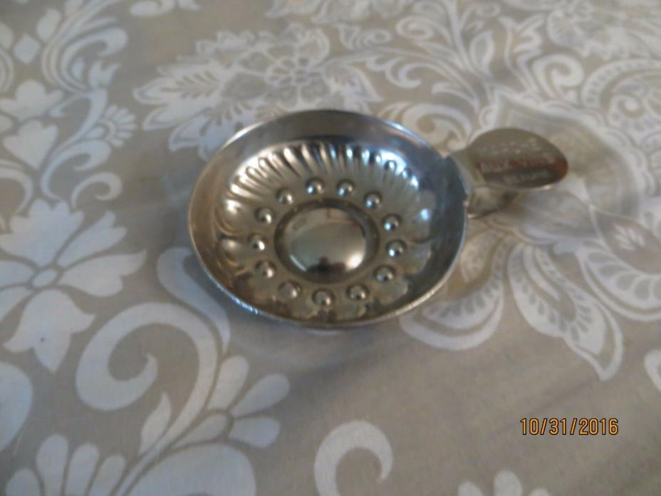 Original wine finger swirler sampler advertising Marche Aux Vine BEAUNE chrome