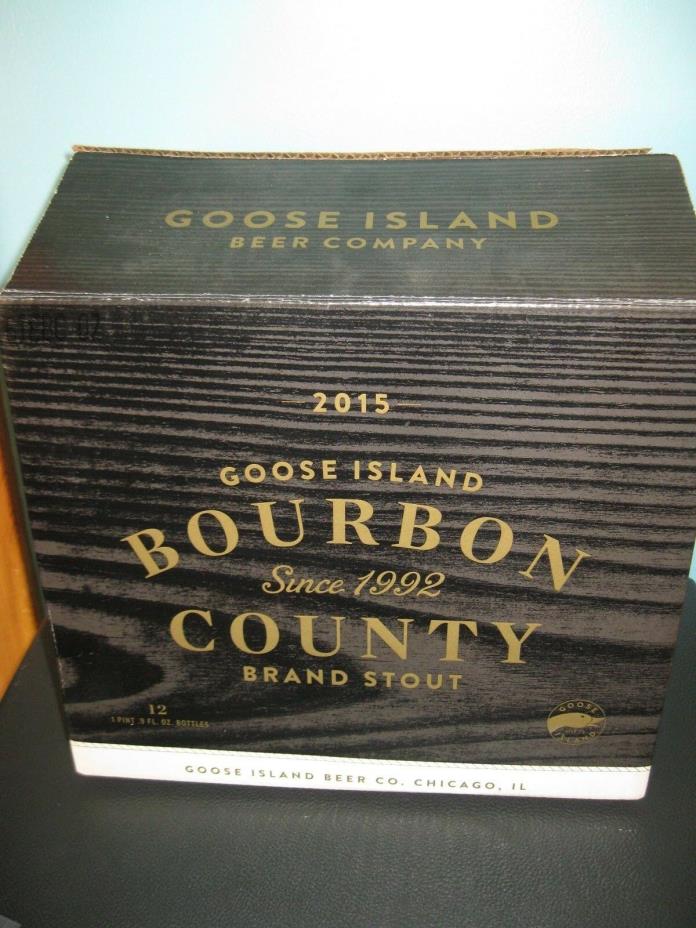 Goose Island Bourbon County Brand Stout 2015 Empty Case