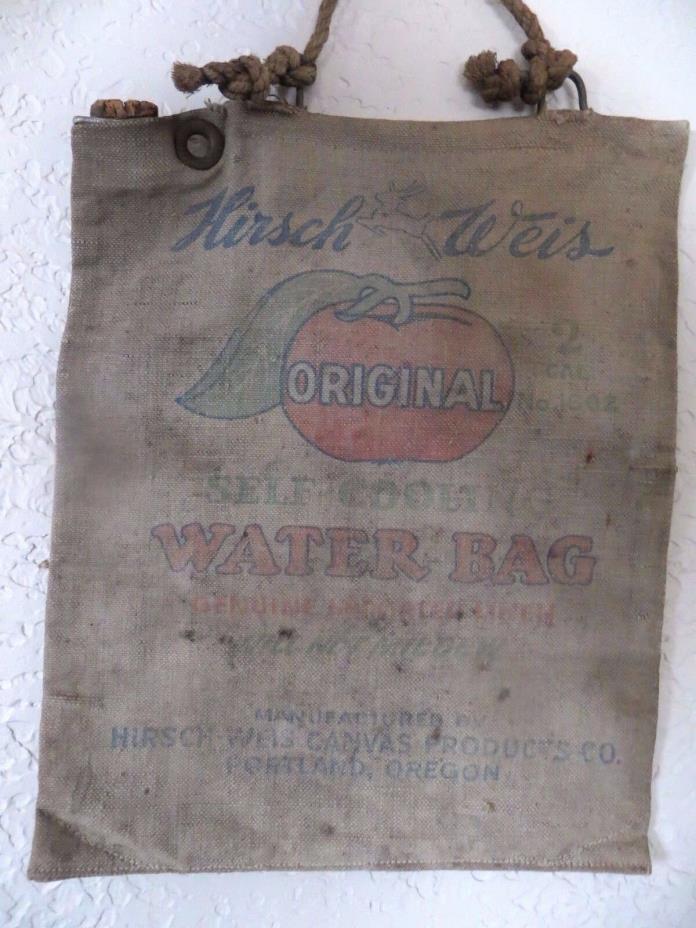 Hirsch Weis Original self cooling water bag,genuine Hirsch canvas products