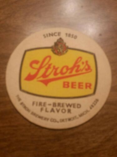 Strohs Beer Coaster