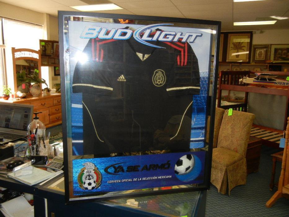 Bud Light Adidas Jersey Shadow Box Federacion Mexicanan De Futbol., Ya Se Armo
