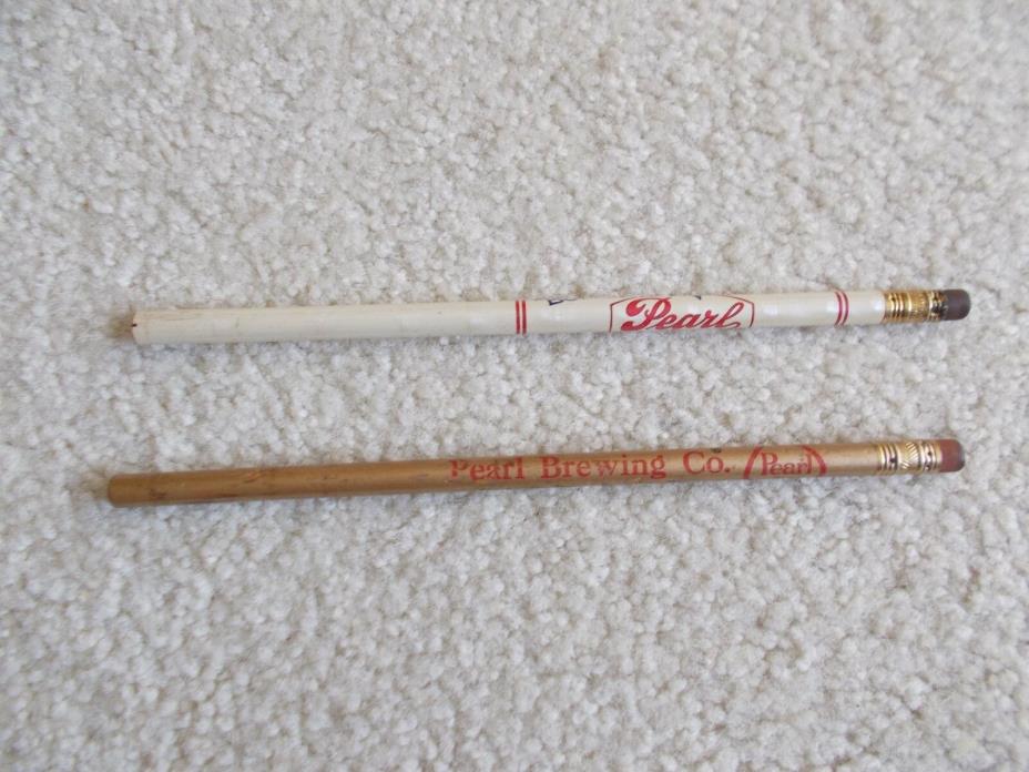 TWO OLD PEARL BEER PENCILS