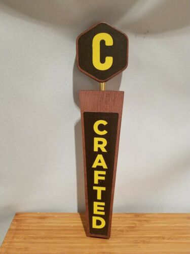 RARE HTF Crafted Artisan Meadery 3 sided wooden tap handle