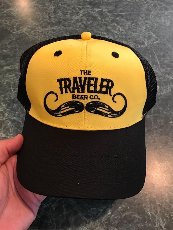 Vintage The Traveler Beer Co. Beer Mustache Snapback Hat **BRAND NEW**