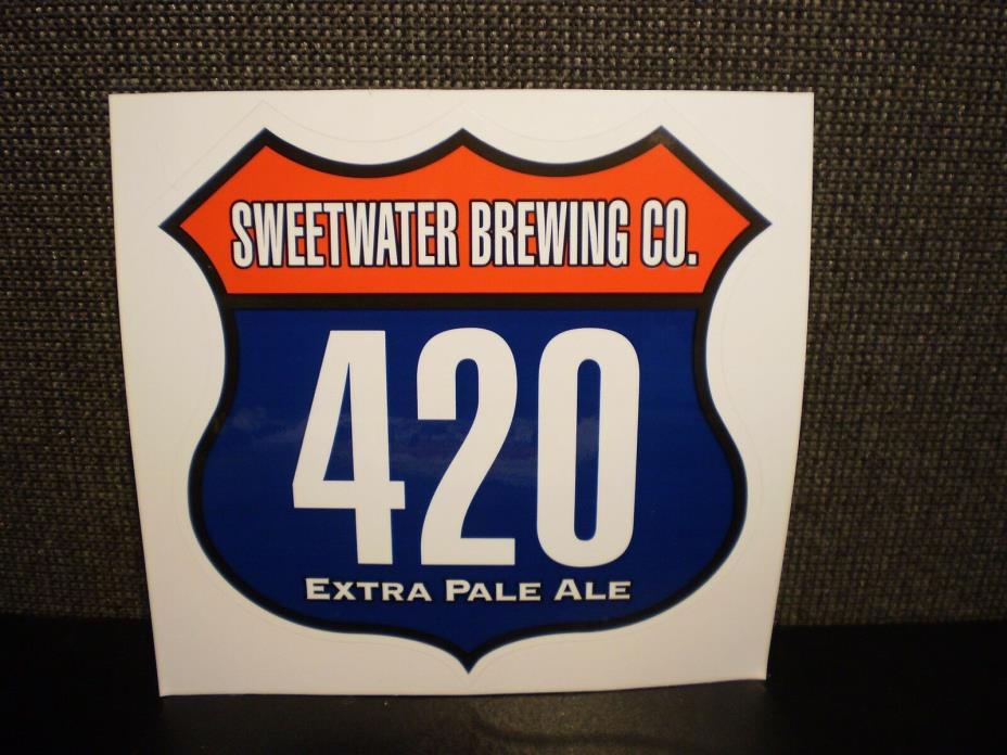 SWEETWATER BREWING CO. 420 LOGO STICKER decal craft beer 5.5