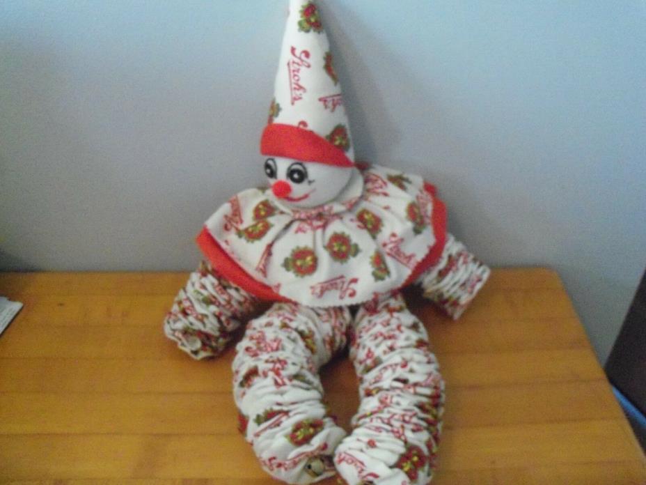 Hand Made Stroh’s CLOWN WITH BELLS..VINTAGE BEER
