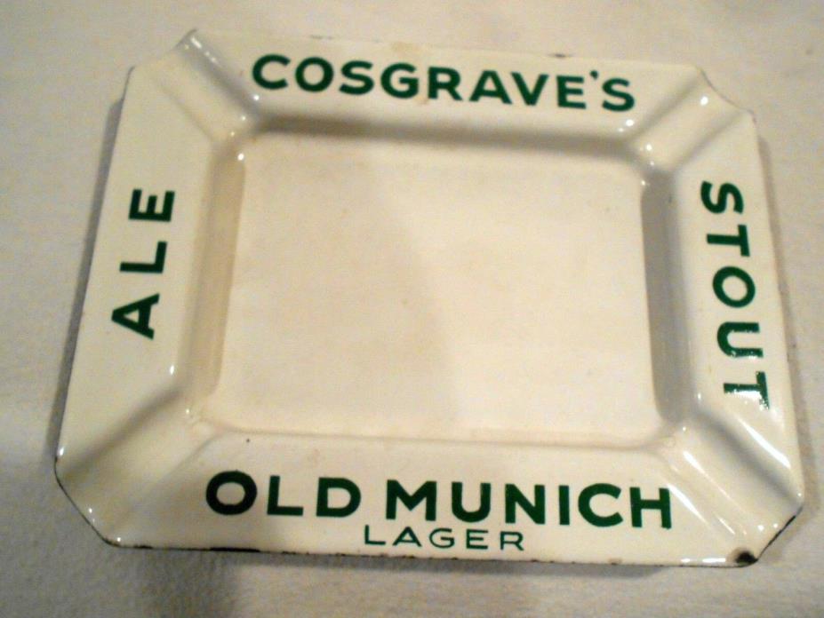 Vintage Cosgraves Old Munich Lager Porcelain Ashtray  6 x 5