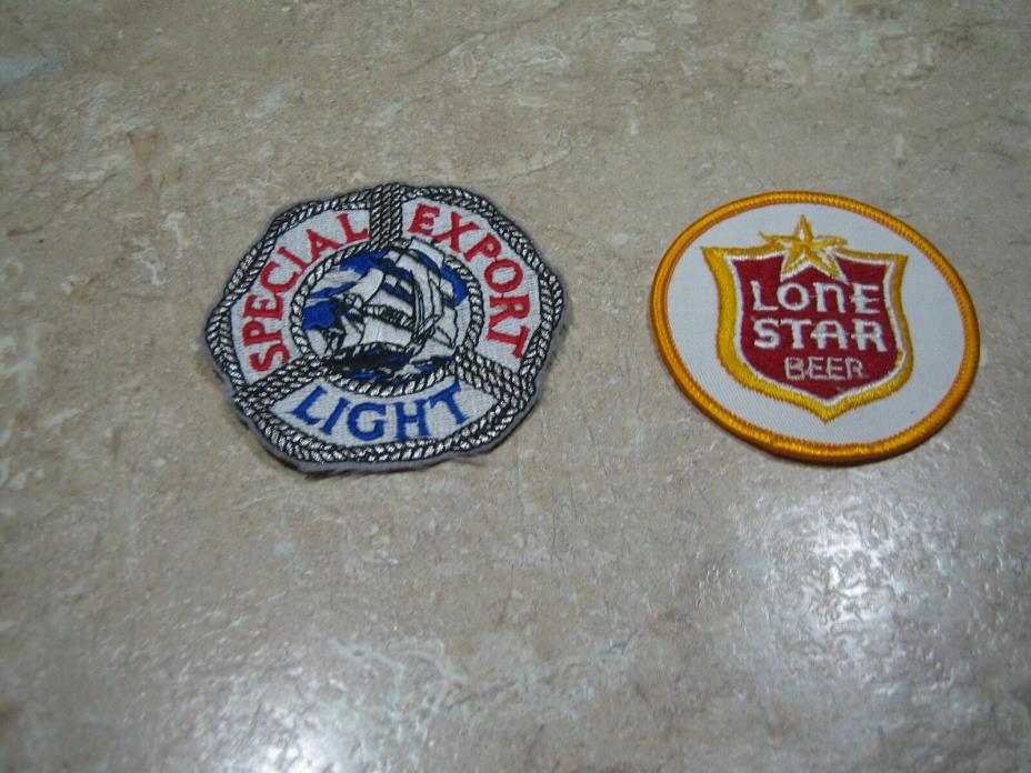 Lone Star & Special Export Beer Patches
