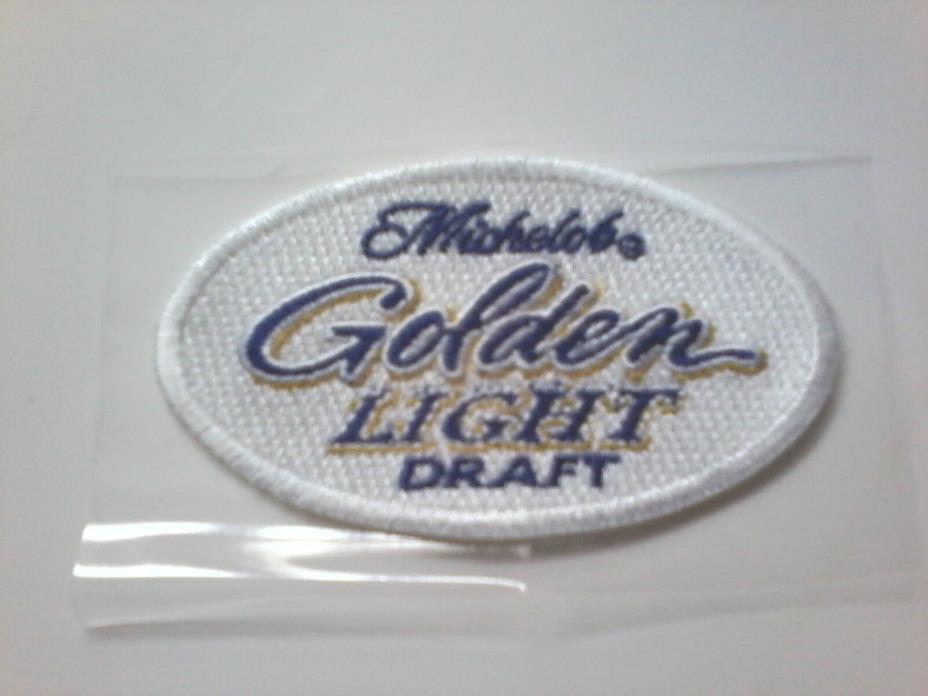 New Michelob Golden Light Draft Beer Iron On Patch Mich Golden 3