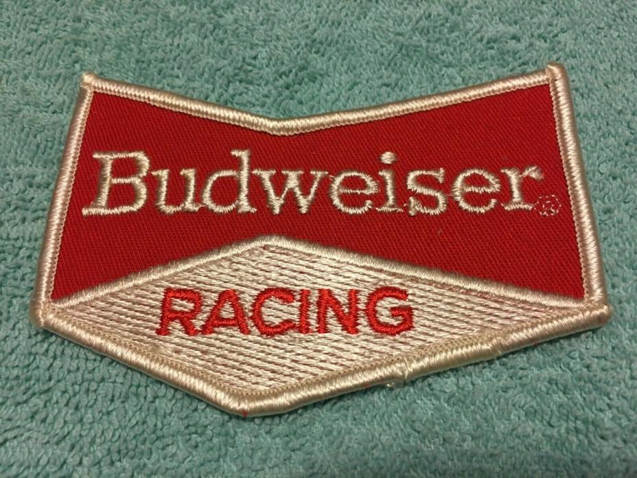 Vintage 1970’s Budweiser Racing Embroidered Iron-on Patch