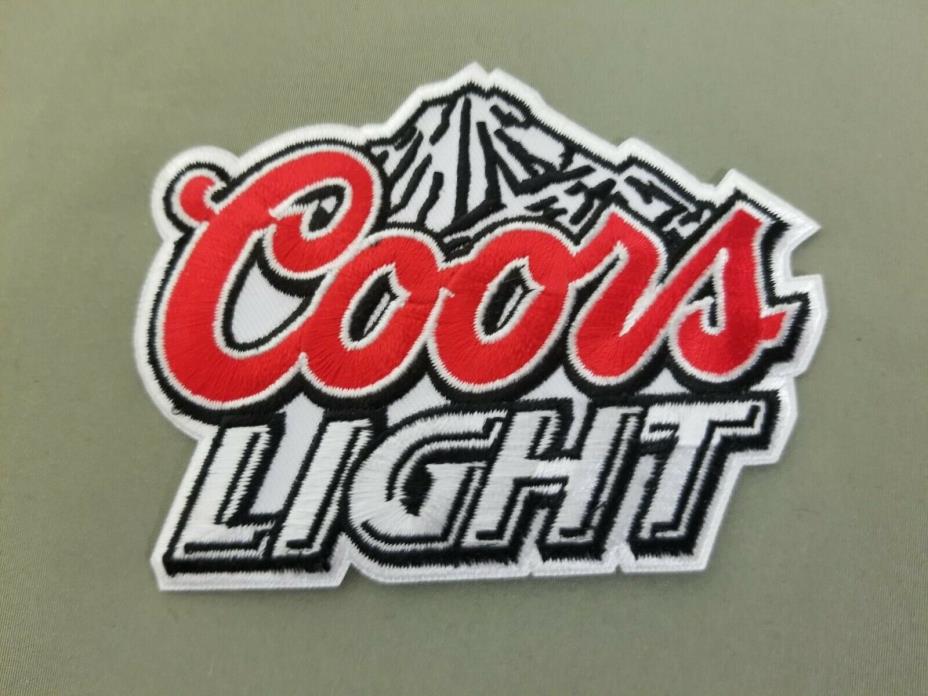 Coors Light Beer embroidered iron on patch.