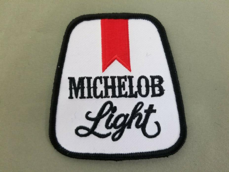 Michelob Light Beer embroidered iron on patch.