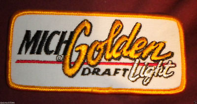 Retro MICHELOB Mich GOLDEN DRAFT LIGHT Beer Employee Uniform PATCH Hat Jacket