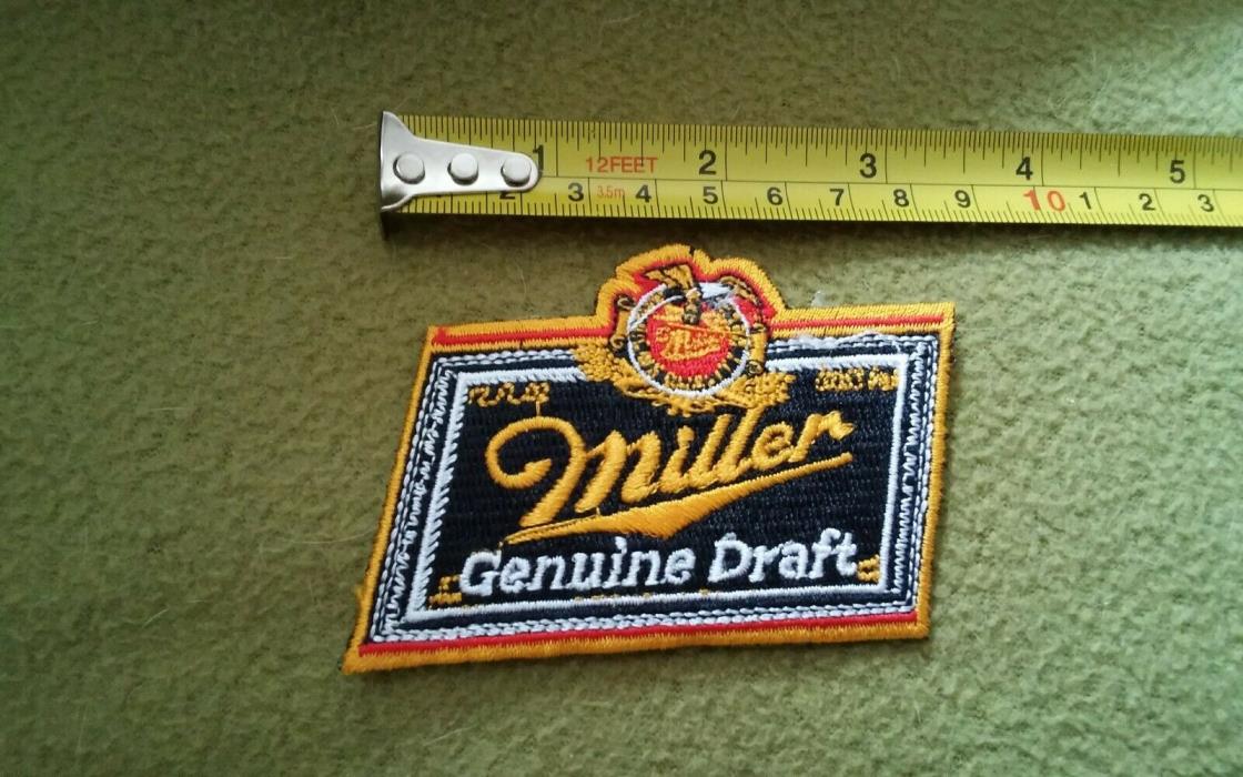 Miller Genuine Draft Beer Patch Nascar 3 1/2