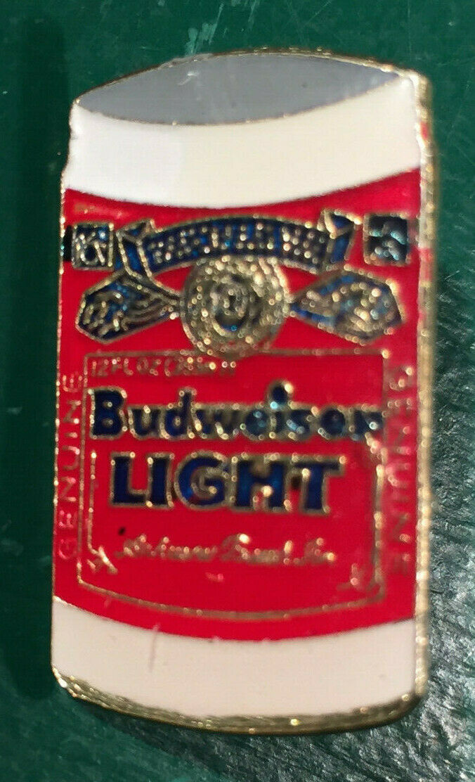 Vintage Budweiser Light Beer Can Lapel Hat Pin
