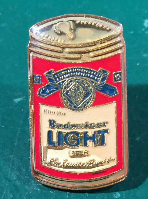 Vintage Budweiser Light Beer Can Pull Tab Top Lapel Hat Pin