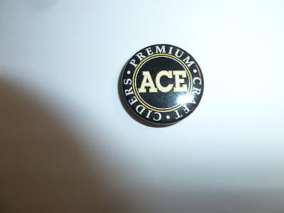 ACE Premium Craft Cider promo pin badge California beer brewery hard apple cider