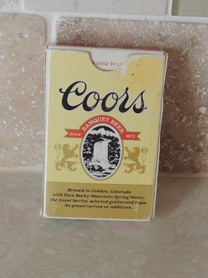 Vintage Coors Beer Playing Card Deck