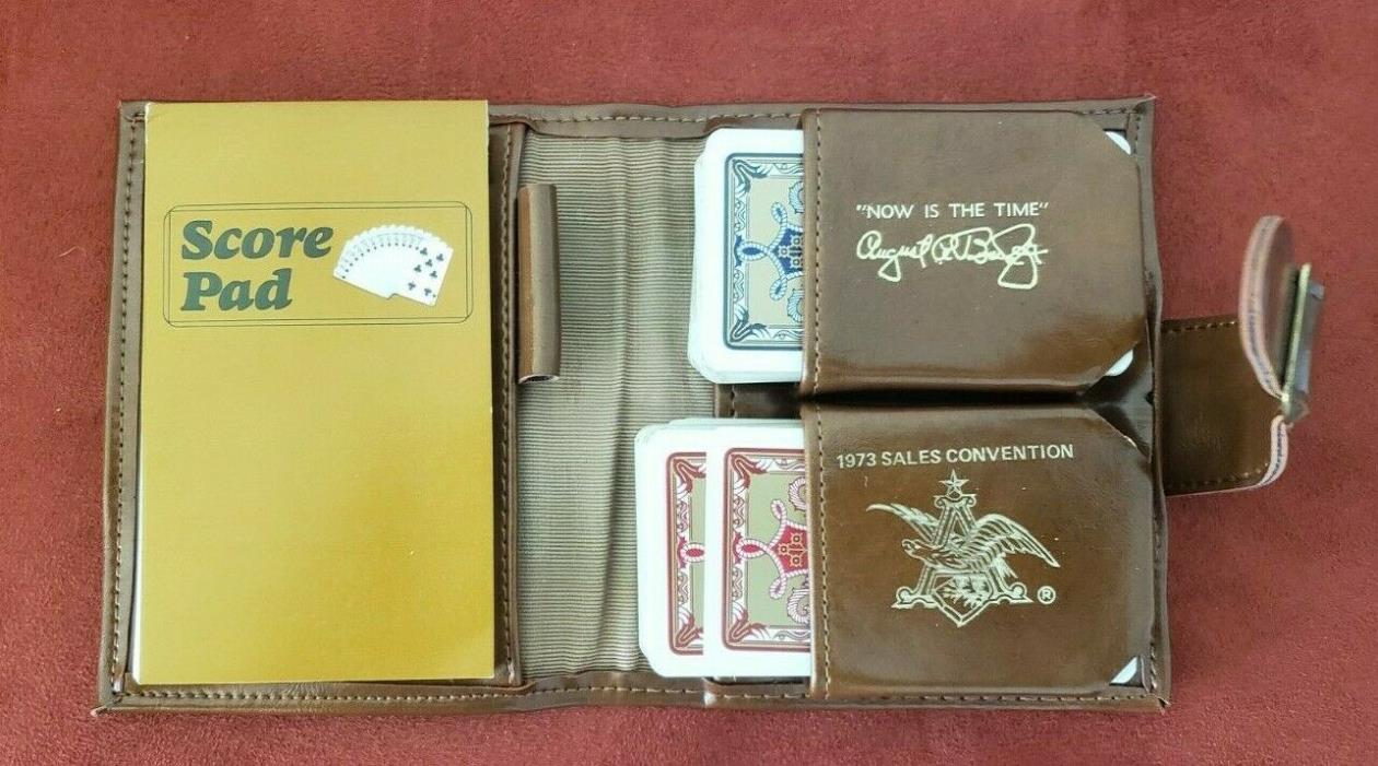 Anheuser Busch 1973 Sales Convention Playing Cards Book