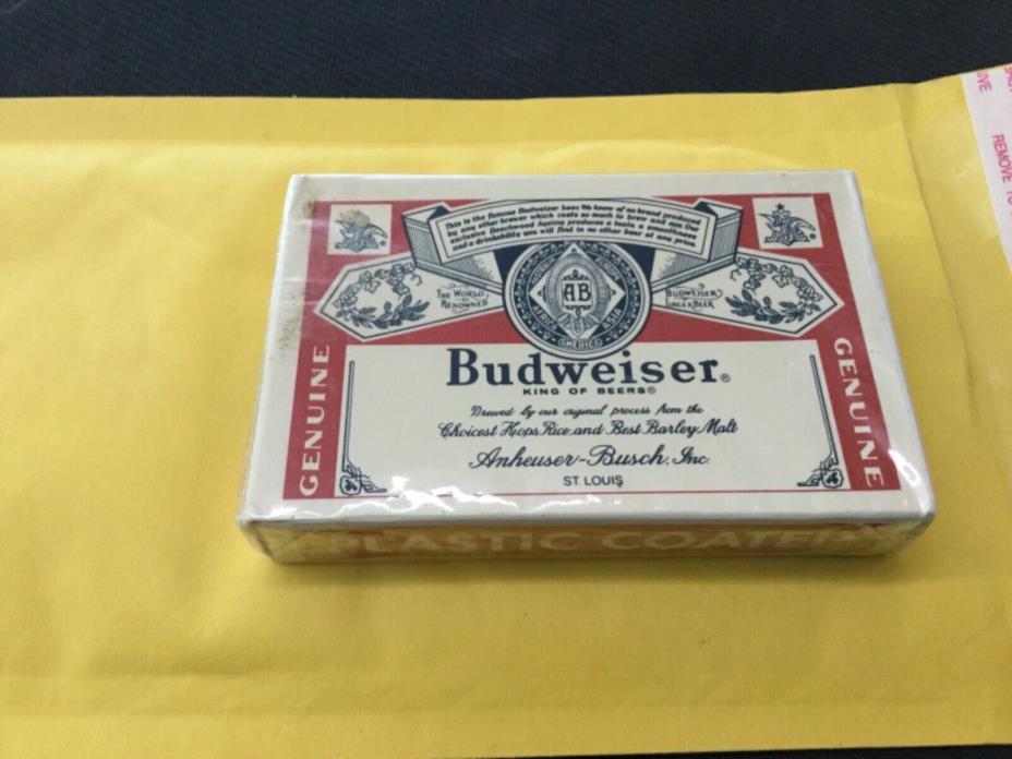 Vintage Budweiser Playing Cards - Sealed