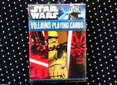 STAR WARS Playing Cards VILLAINS Stormtroopers Darth Vader NEW Sealed