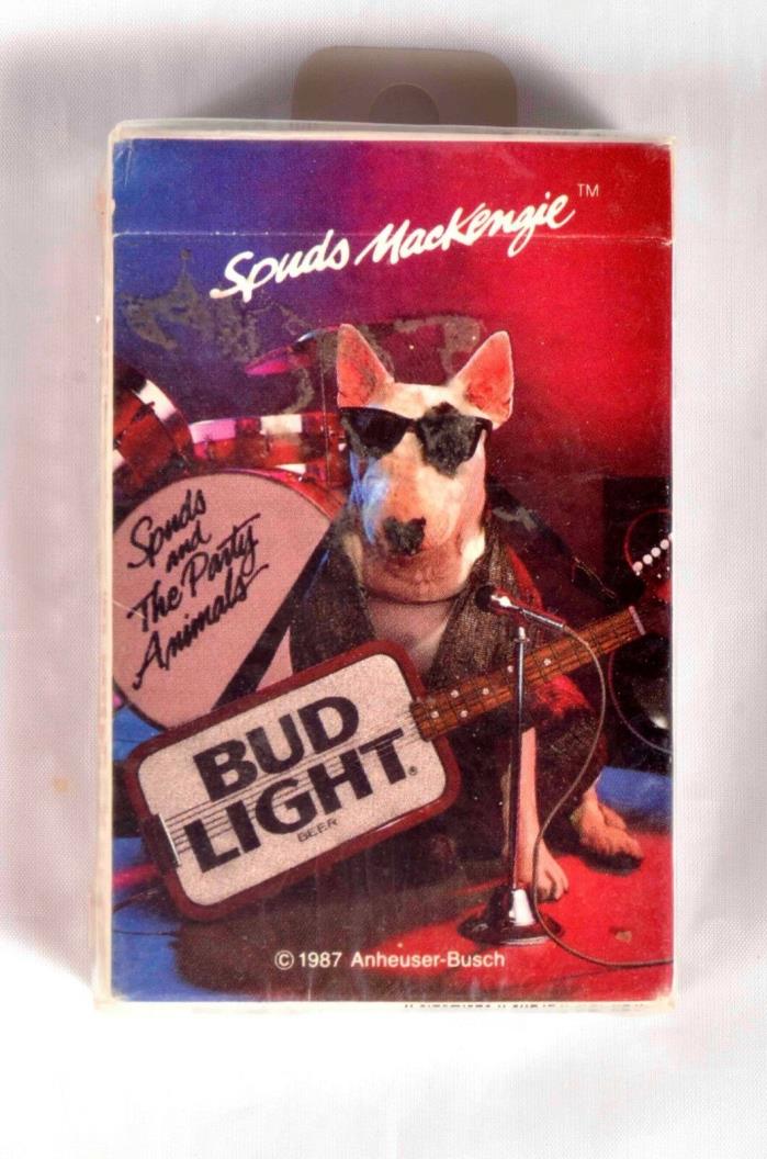 Sealed Bud Light Spuds MacKenzie playing cards