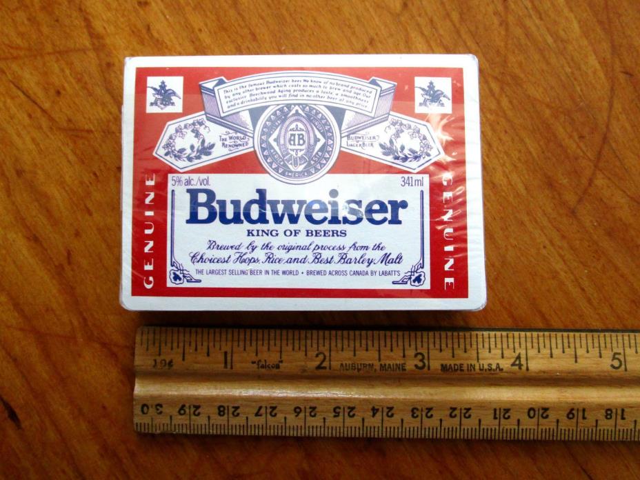 Budweiser Playing Cards New Sealed