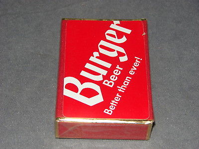 Burger Beer Congress Playing Cards [NEW & SEALED] Vintage!