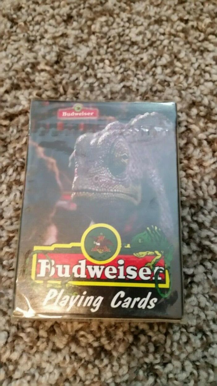 NEW sealed box 1998 Budweiser Playing cards Louie the Lizard NEW sealed box USA