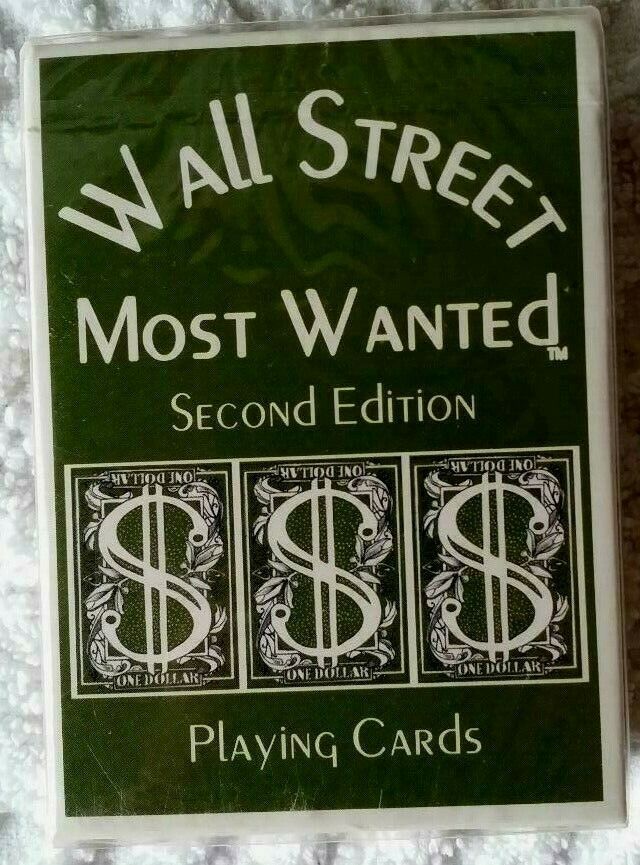 Playing Cards Wall Street Most Wanted Second Edition Unopened By Parody