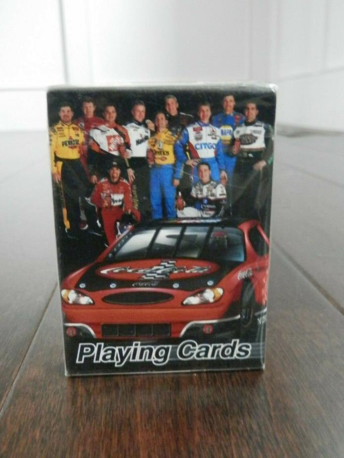 New Sealed Coca-Cola NASCAR Bicycle Brand Playing Cards