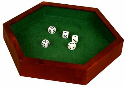 Da Vinci Dice Tray with 5 Dice for Casino or RPG Games DND and Gaming