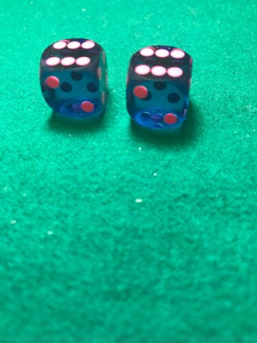 14 mm Blue Backgammon Dice