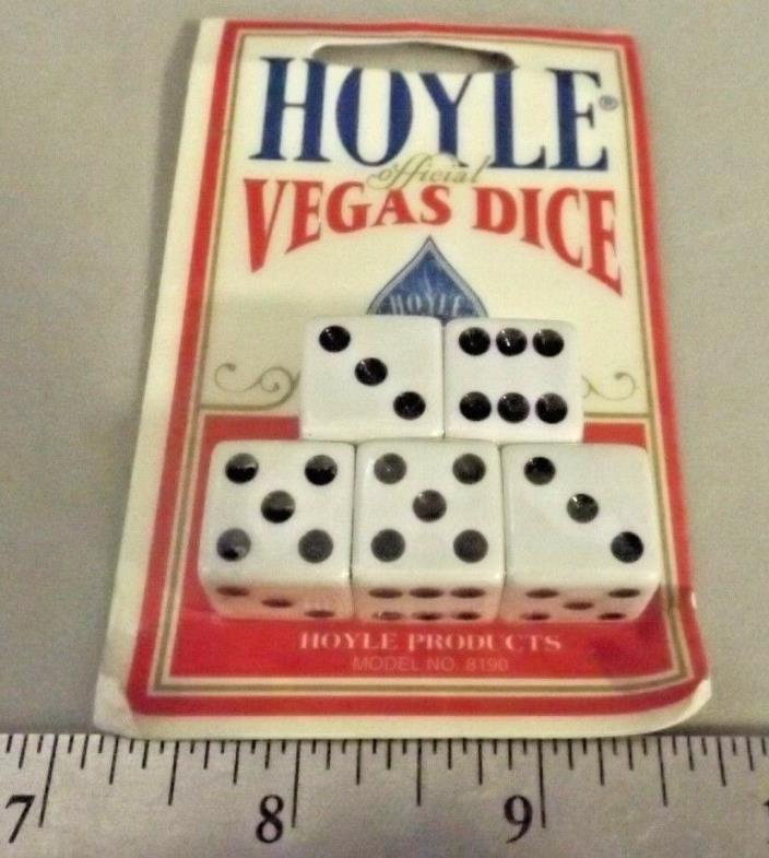 HOYLE Official VEGAS DICE in Sealed Package NEW OLD STOCK