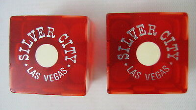 SILVER CITY LAS VEGAS VINTAGE DICE MATCHING NUMBERS T274