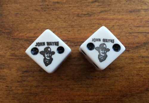 VTG John Wayne Dice Lucky Two Western Dice