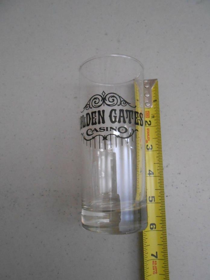 VINTAGE GOLDEN GATE CASINO COLLECTIBLE GLASS LAS VEGAS 6 INCH HARD TO FIND