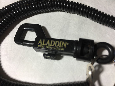 Aladdin Hotel & Casino Las Vegas Nevada Players Club Card holder bungee cord